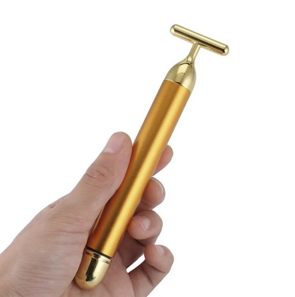 Masseur Facial Energy Beauty Bar 24 carats en Or