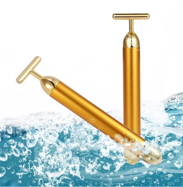 Masseur Facial Energy Beauty Bar 24 carats en Or