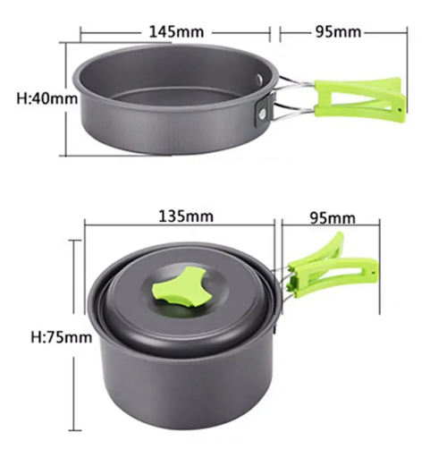 Kit de vaisselle de camping extérieur