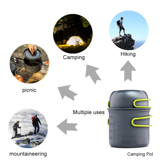 Kit de vaisselle de camping extérieur