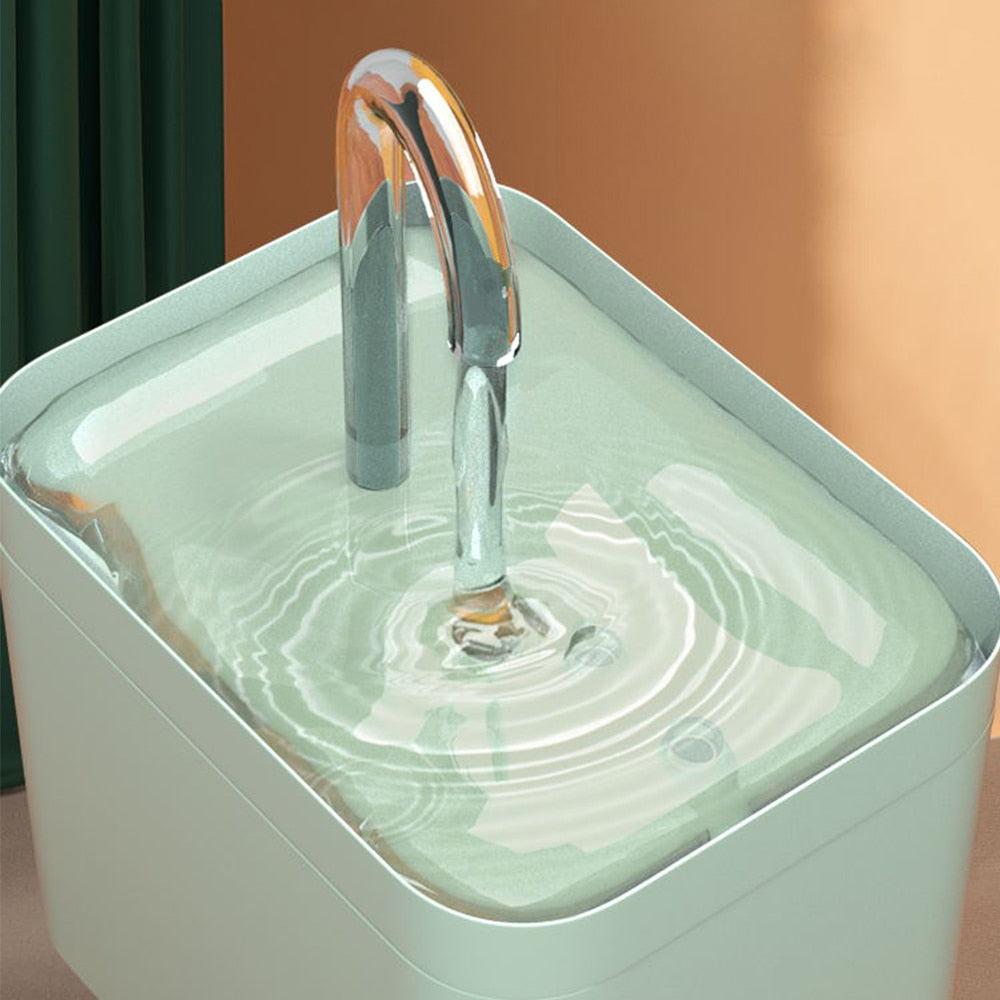 Fontaine à eau pour chat, filtre automatique USB électrique