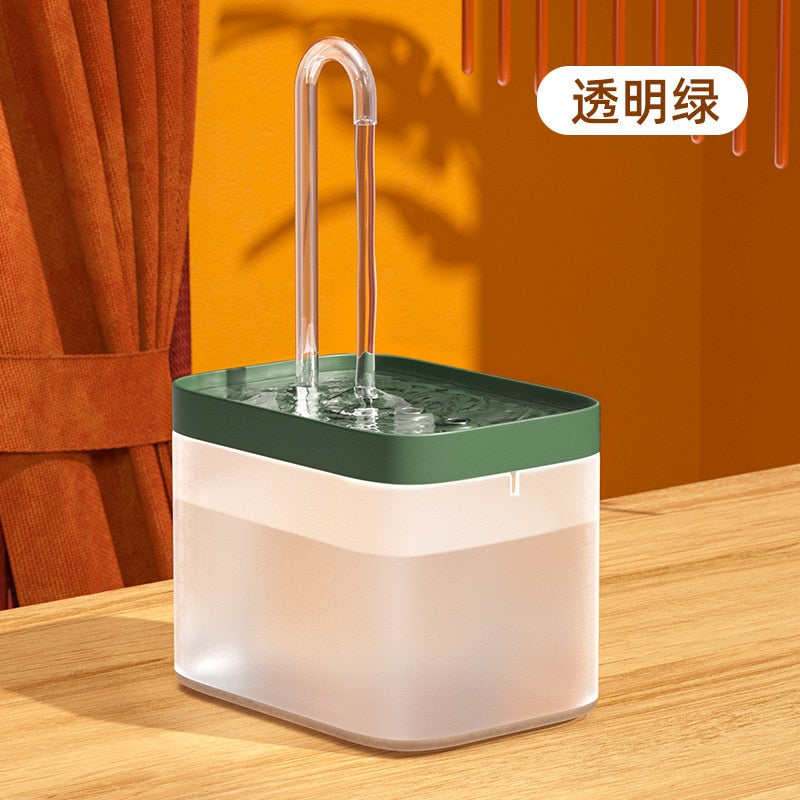 Fontaine à eau pour chat, filtre automatique USB électrique