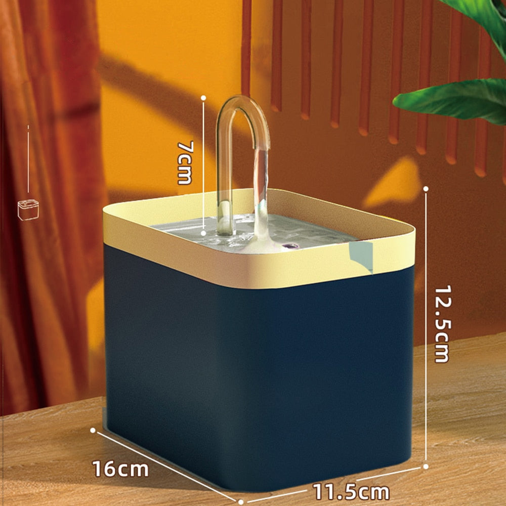 Fontaine à eau pour chat, filtre automatique USB électrique