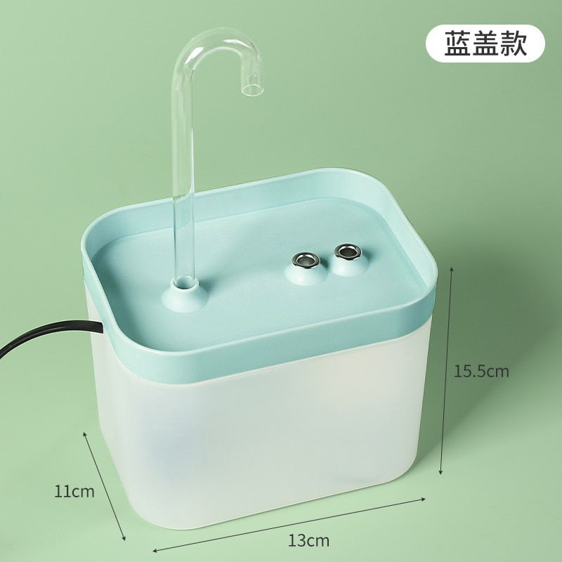Fontaine à eau pour chat, filtre automatique USB électrique