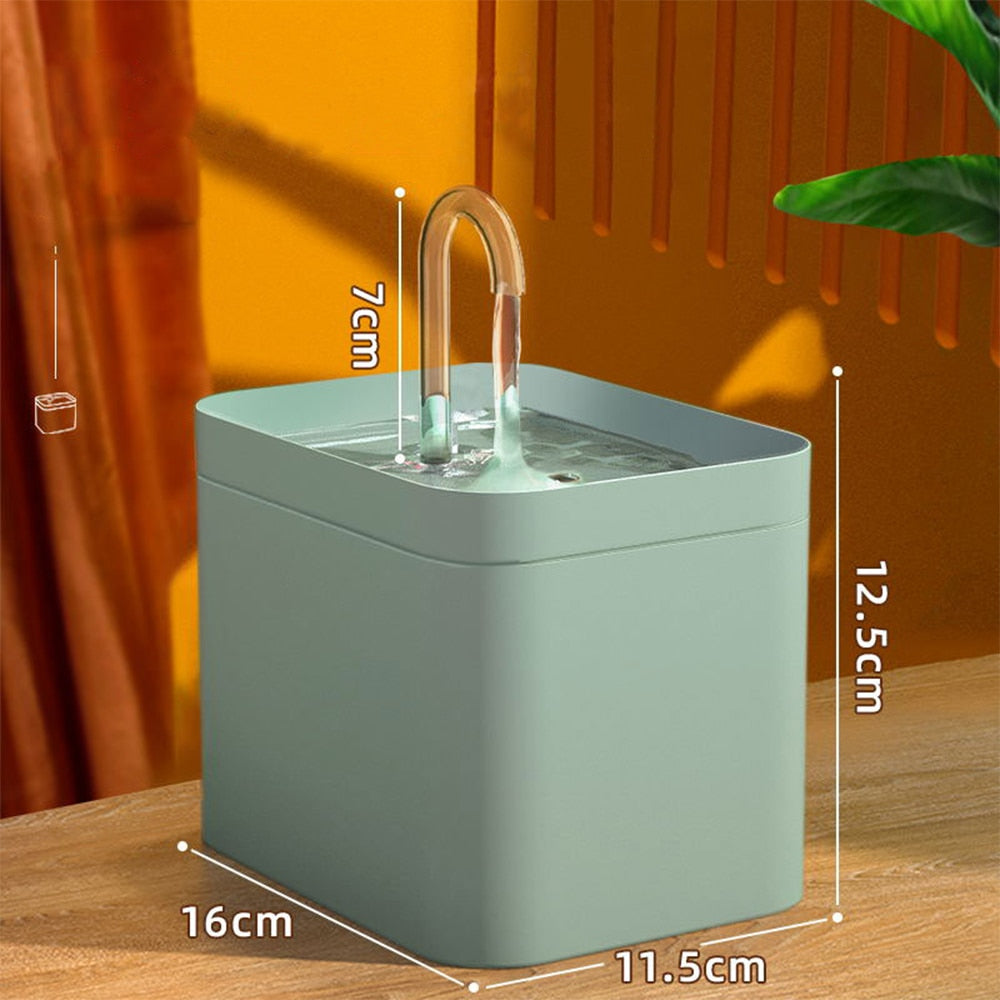 Fontaine à eau pour chat, filtre automatique USB électrique