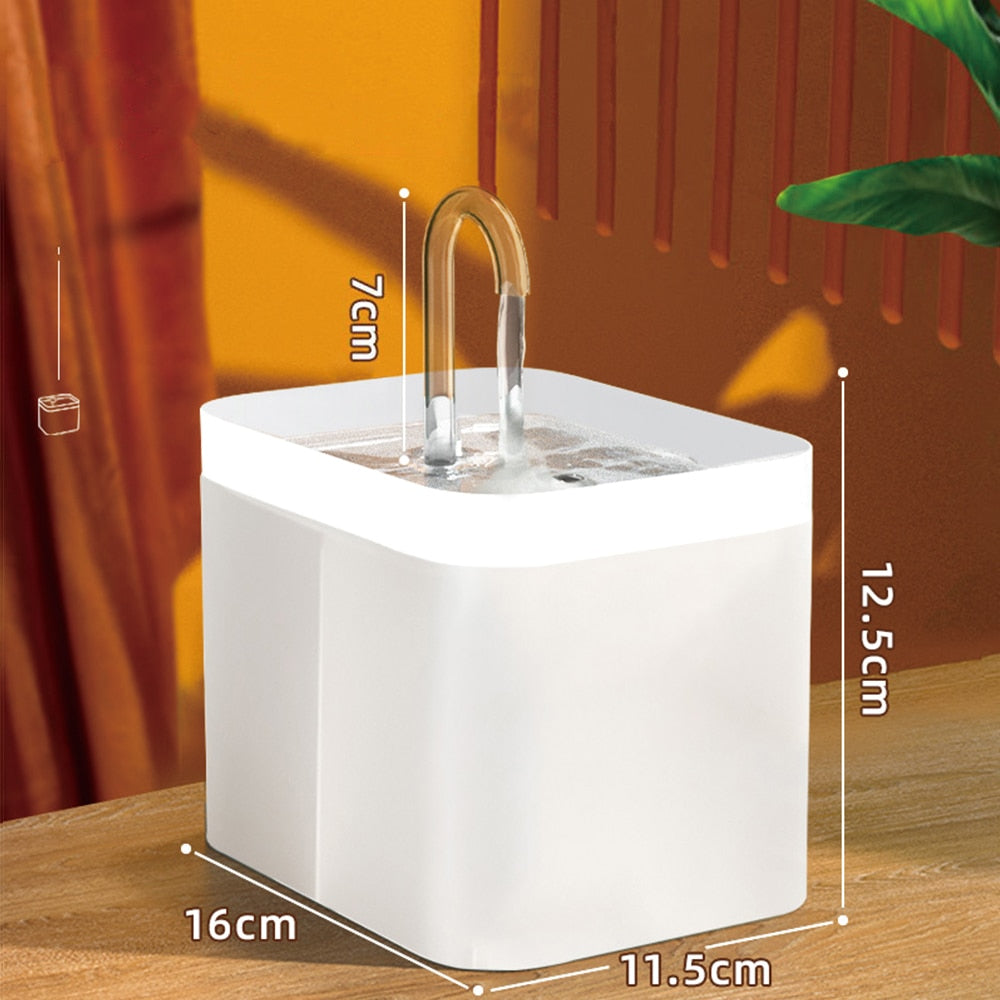 Fontaine à eau pour chat, filtre automatique USB électrique