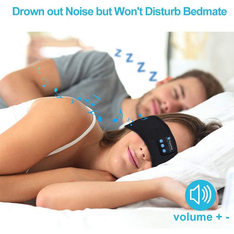 Masque de nuit doux et élastique avec écouteurs Bluetooth