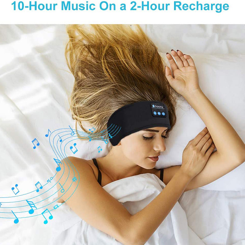 Masque de nuit doux et élastique avec écouteurs Bluetooth