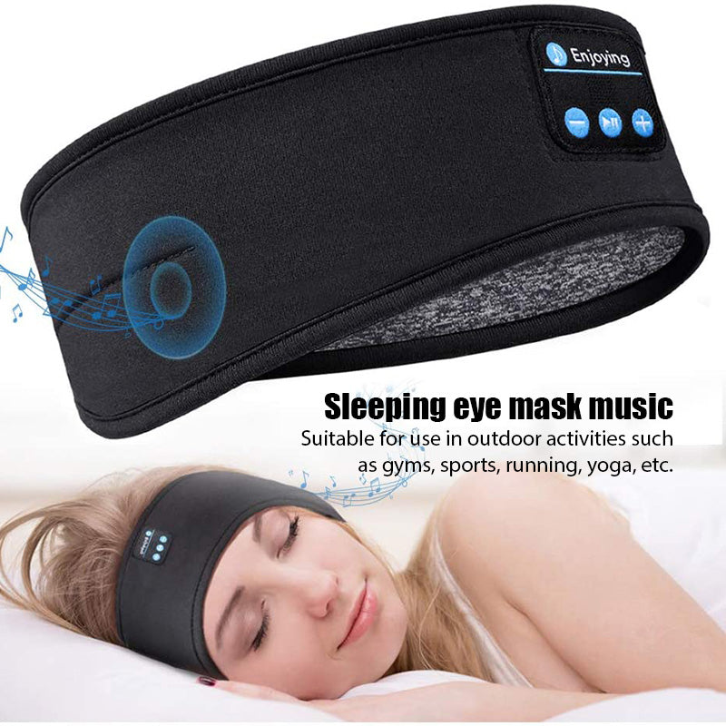 Masque de nuit doux et élastique avec écouteurs Bluetooth